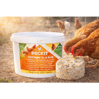 Dziobak dla kur – kamień do dziobania z minerałami 4 kg